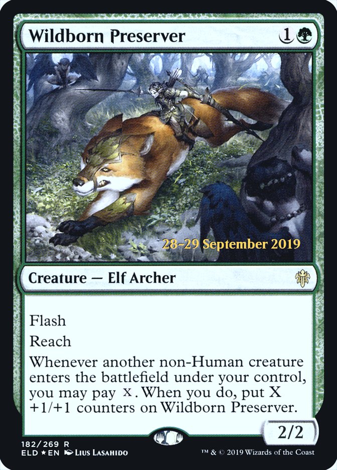 Wildborn Preserver [Throne of Eldraine Prerelease Promos] Magic: The Gathering