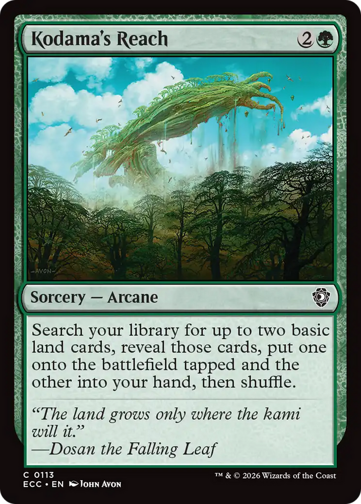 Kodama's Reach [Lorwyn Eclipsed Commander] Magic: The Gathering
