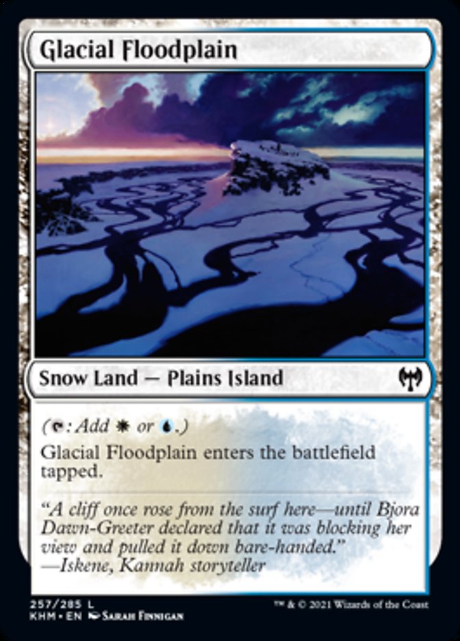 Glacial Floodplain [Kaldheim] Magic: The Gathering