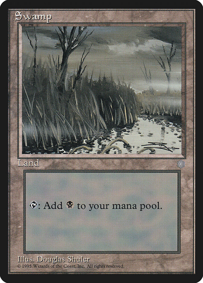 Swamp (Tall Grass / No Moss on Trees) [Ice Age] Magic: The Gathering