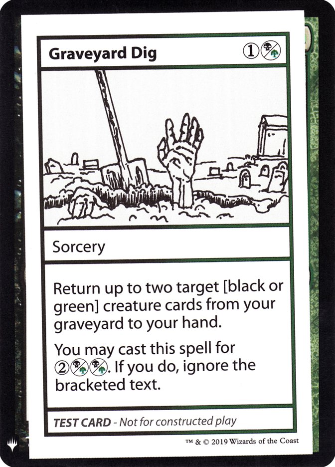 Graveyard Dig [Mystery Booster Playtest Cards] Magic: The Gathering