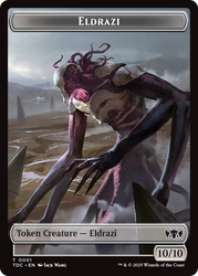 Eldrazi // Citizen Double-Sided Token [Tarkir: Dragonstorm Commander Tokens] Magic: The Gathering