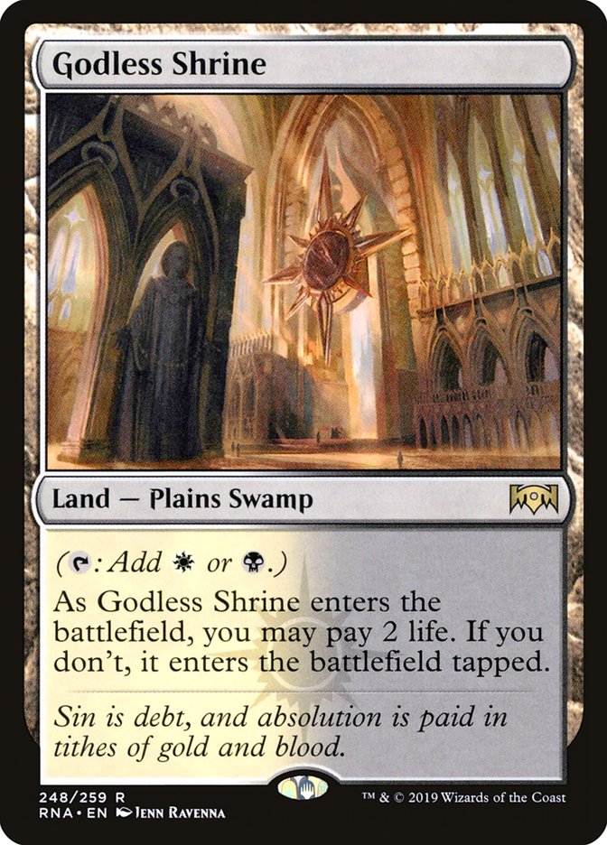 Godless Shrine [Ravnica Allegiance] Magic: The Gathering