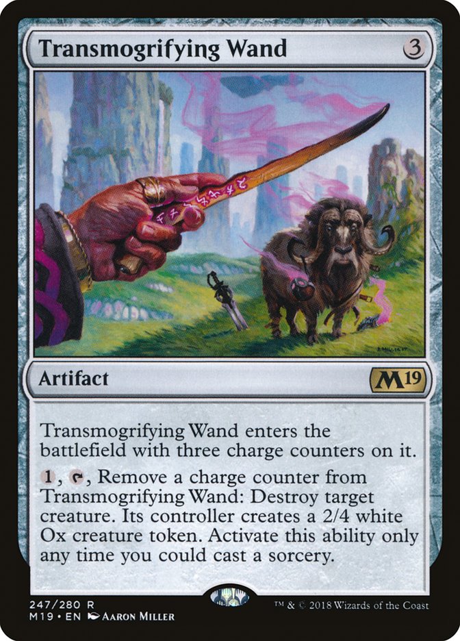 Transmogrifying Wand [Core Set 2019] Magic: The Gathering