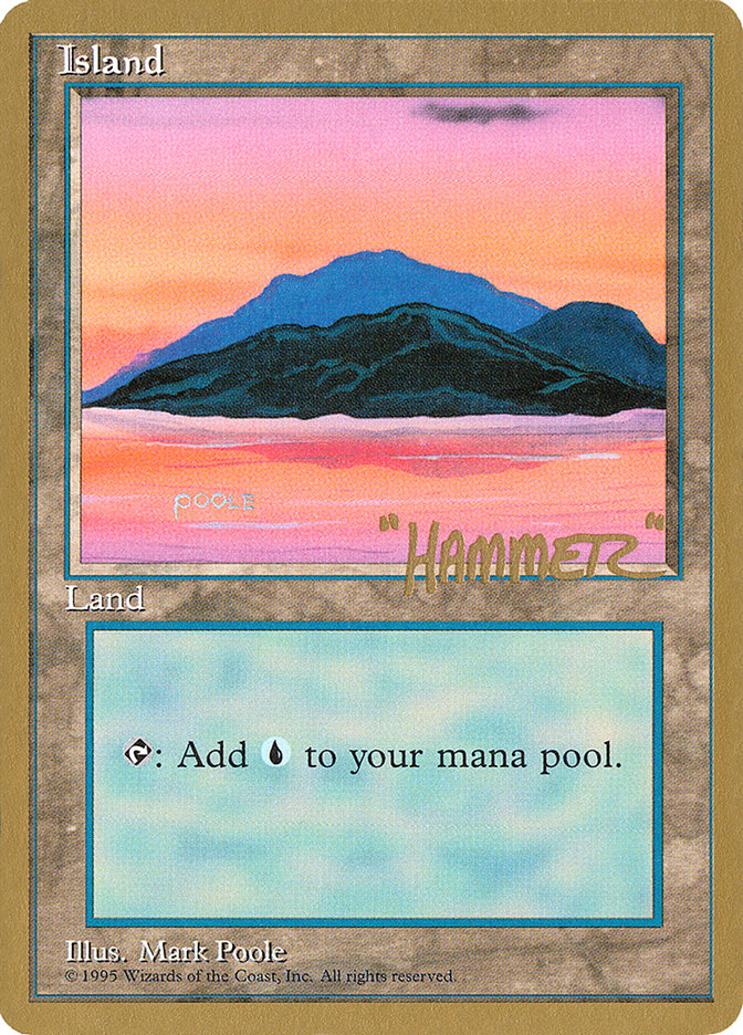 Island (shr369) (Shawn "Hammer" Regnier) [Pro Tour Collector Set] Magic: The Gathering