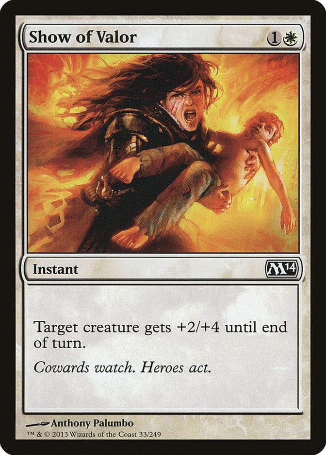 Show of Valor [Magic 2014] Magic: The Gathering