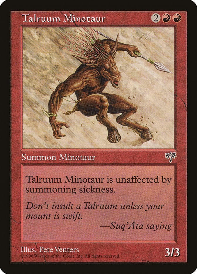 Talruum Minotaur [Mirage] Magic: The Gathering