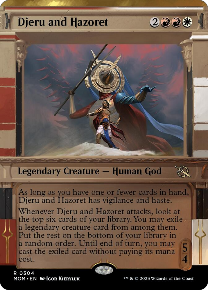 Djeru and Hazoret (Showcase Planar Booster Fun) [March of the Machine] Magic: The Gathering