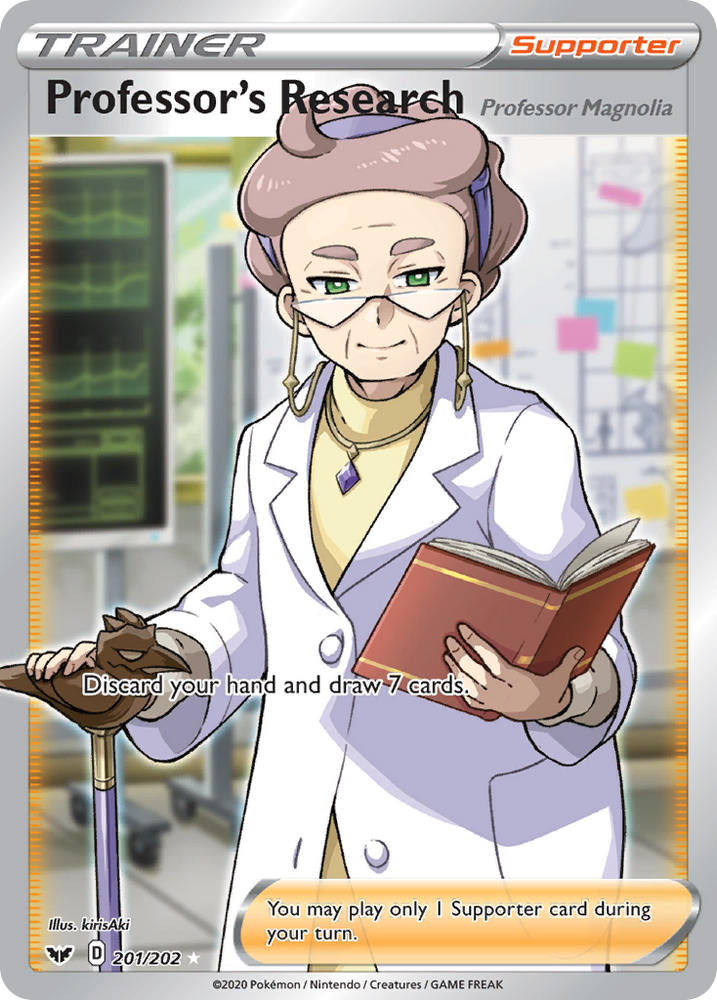 Professor's Research (201/202) (Professor Magnolia) [Sword & Shield: Base Set] Pokémon