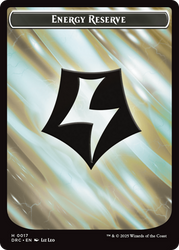Energy Reserve // Energy Reserve Double-Sided Token [Aetherdrift Commander Tokens] Magic: The Gathering