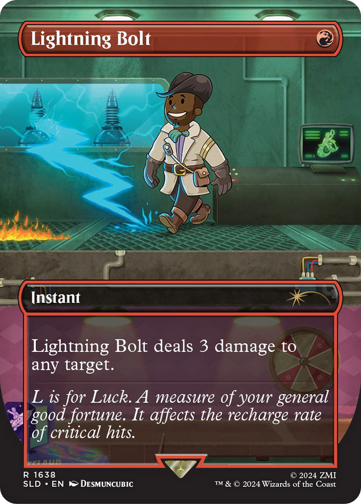 Lightning Bolt (1638) (Rainbow Foil) [Secret Lair Drop Series] Magic: The Gathering