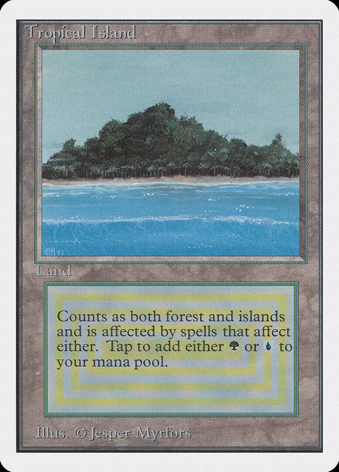 Tropical Island [Unlimited Edition] Magic: The Gathering