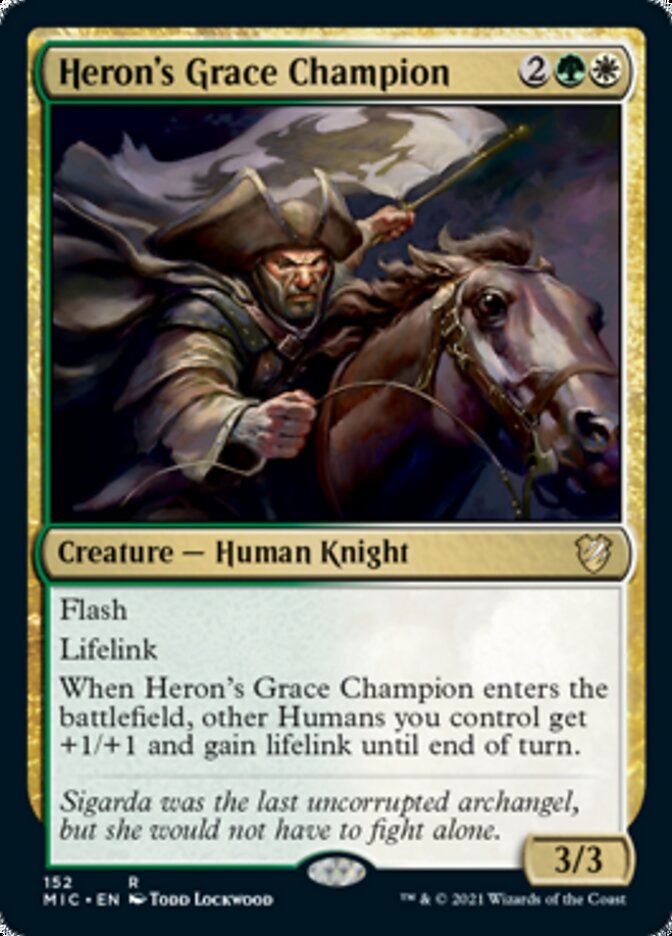 Heron's Grace Champion [Innistrad: Midnight Hunt Commander] Magic: The Gathering