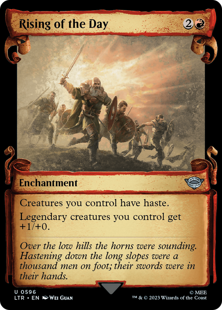 Rising of the Day [The Lord of the Rings: Tales of Middle-Earth Showcase Scrolls] Magic: The Gathering