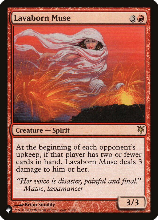 Lavaborn Muse [The List] Magic: The Gathering