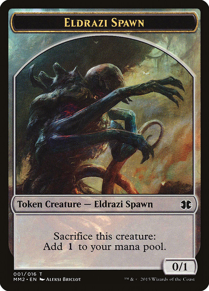 Eldrazi Spawn Token (001/016) [Modern Masters 2015 Tokens] Magic: The Gathering