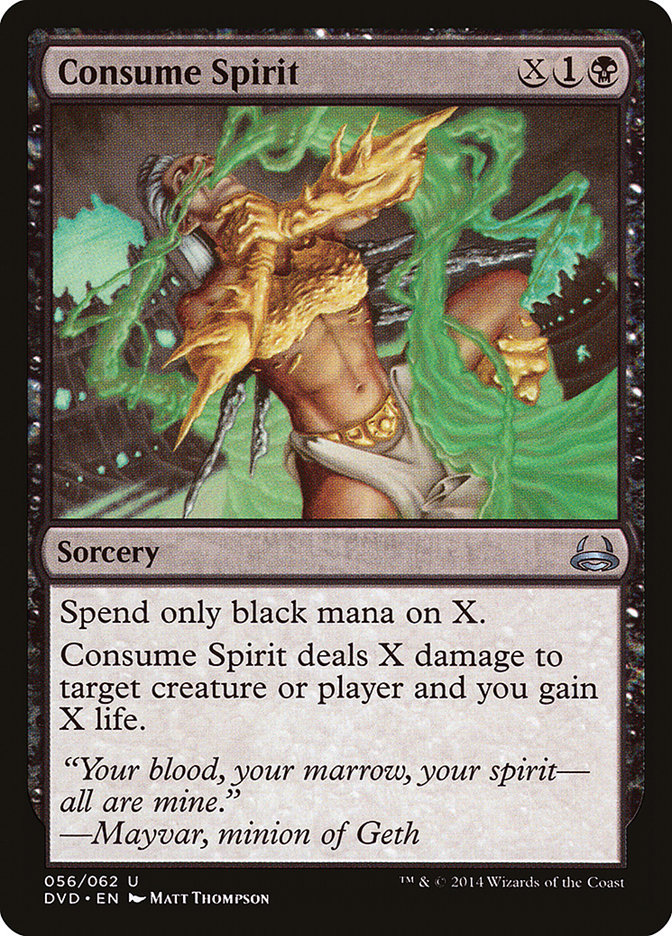 Consume Spirit (Divine vs. Demonic) [Duel Decks Anthology] Magic: The Gathering