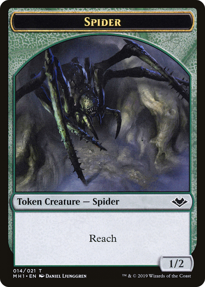 Shapeshifter // Spider Double-Sided Token [Modern Horizons Tokens] Magic: The Gathering