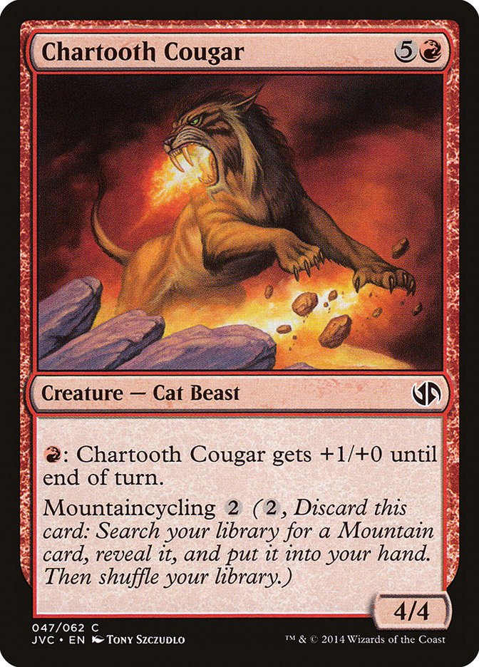 Chartooth Cougar [Duel Decks Anthology] Magic: The Gathering