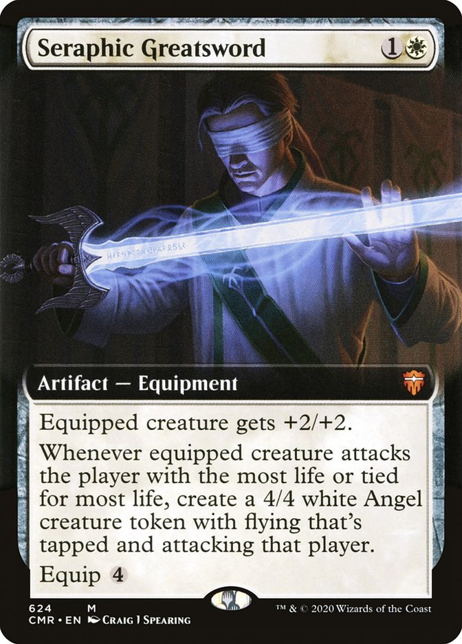 Seraphic Greatsword (Extended Art) [Commander Legends] Magic: The Gathering