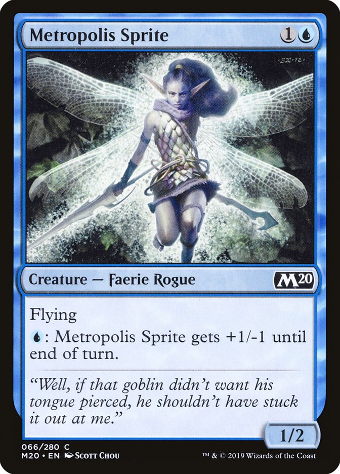 Metropolis Sprite [Core Set 2020] Magic: The Gathering