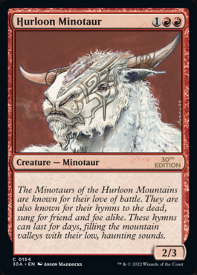 Hurloon Minotaur [30th Anniversary Edition] Magic: The Gathering