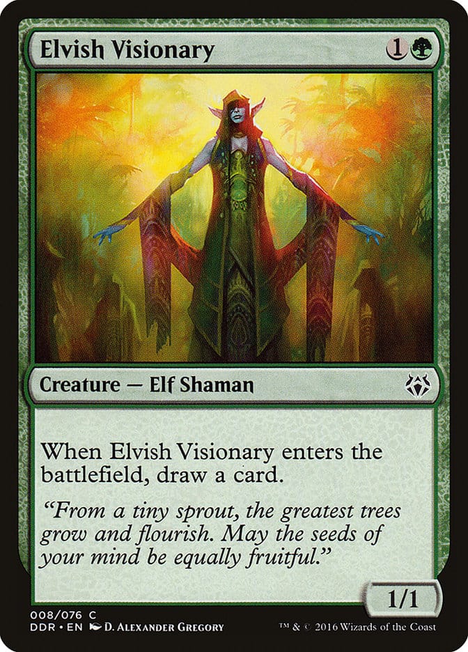 Elvish Visionary [Duel Decks: Nissa vs. Ob Nixilis] Magic: The Gathering