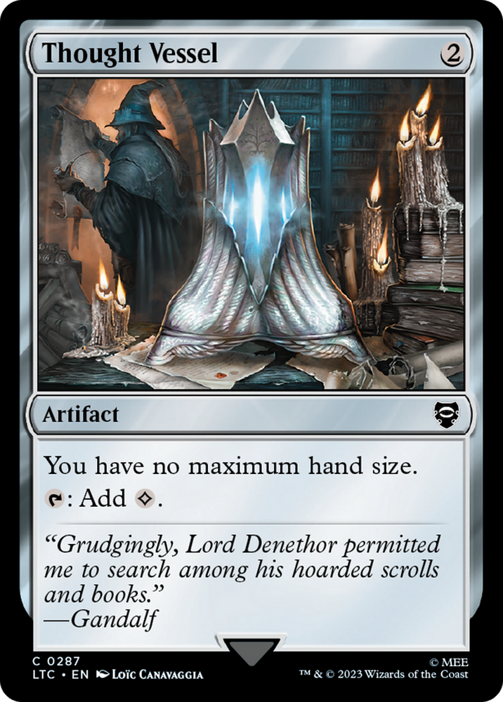 Thought Vessel [The Lord of the Rings: Tales of Middle-Earth Commander] Magic: The Gathering