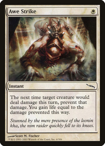 Awe Strike [Mirrodin] Magic: The Gathering