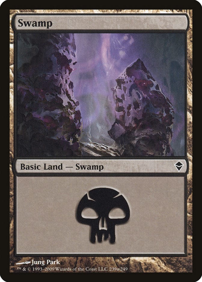 Swamp (239a) [Zendikar] Magic: The Gathering