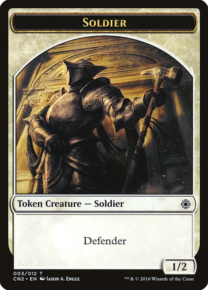 Soldier Token (003/012) [Conspiracy: Take the Crown Tokens] Magic: The Gathering