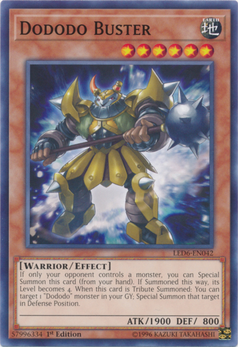 Dododo Buster [LED6-EN042] Common Yu-Gi-Oh!