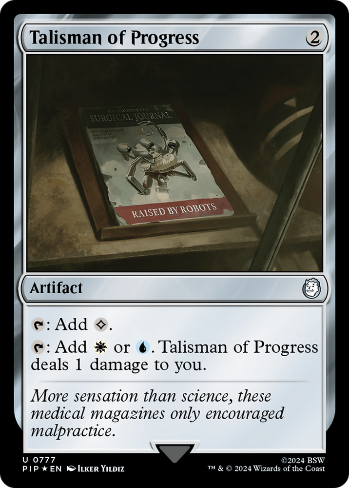 Talisman of Progress (Surge Foil) [Fallout] Magic: The Gathering