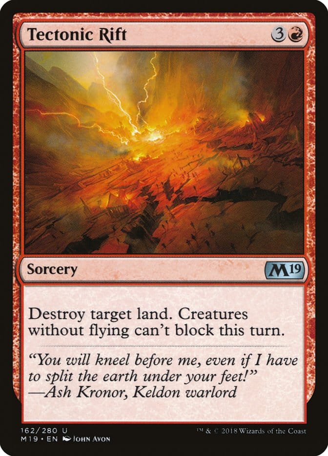 Tectonic Rift [Core Set 2019] Magic: The Gathering