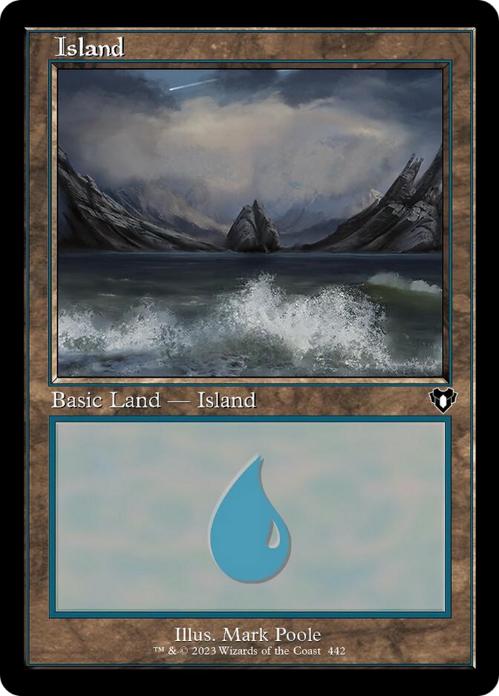 Island (442) (Retro) [Commander Masters] Magic: The Gathering