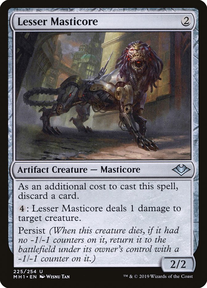 Lesser Masticore [Modern Horizons] Magic: The Gathering