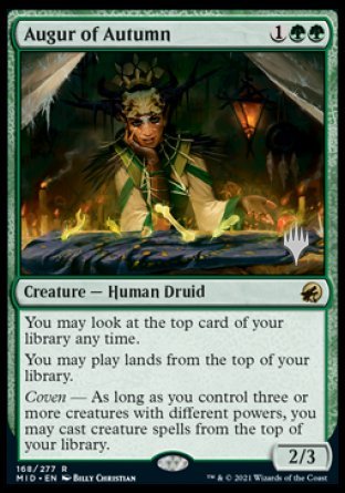 Augur of Autumn (Promo Pack) [Innistrad: Midnight Hunt Promos] Magic: The Gathering