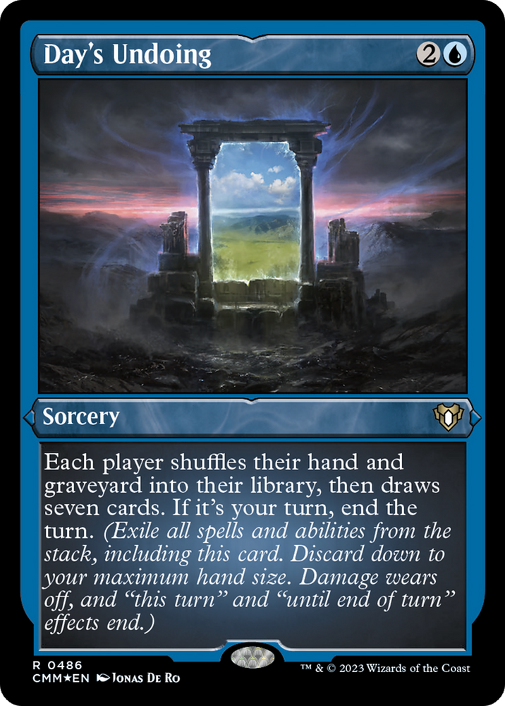 Day's Undoing (Foil Etched) [Commander Masters] Magic: The Gathering