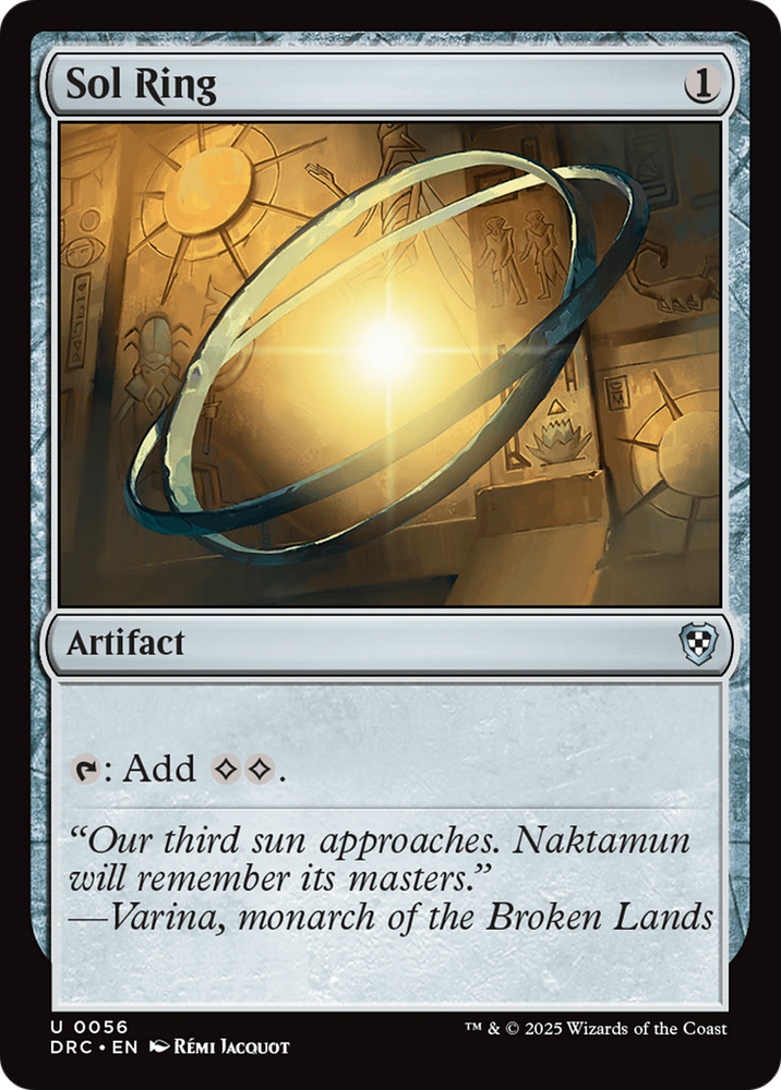Sol Ring (0056) [Aetherdrift Commander] Magic: The Gathering
