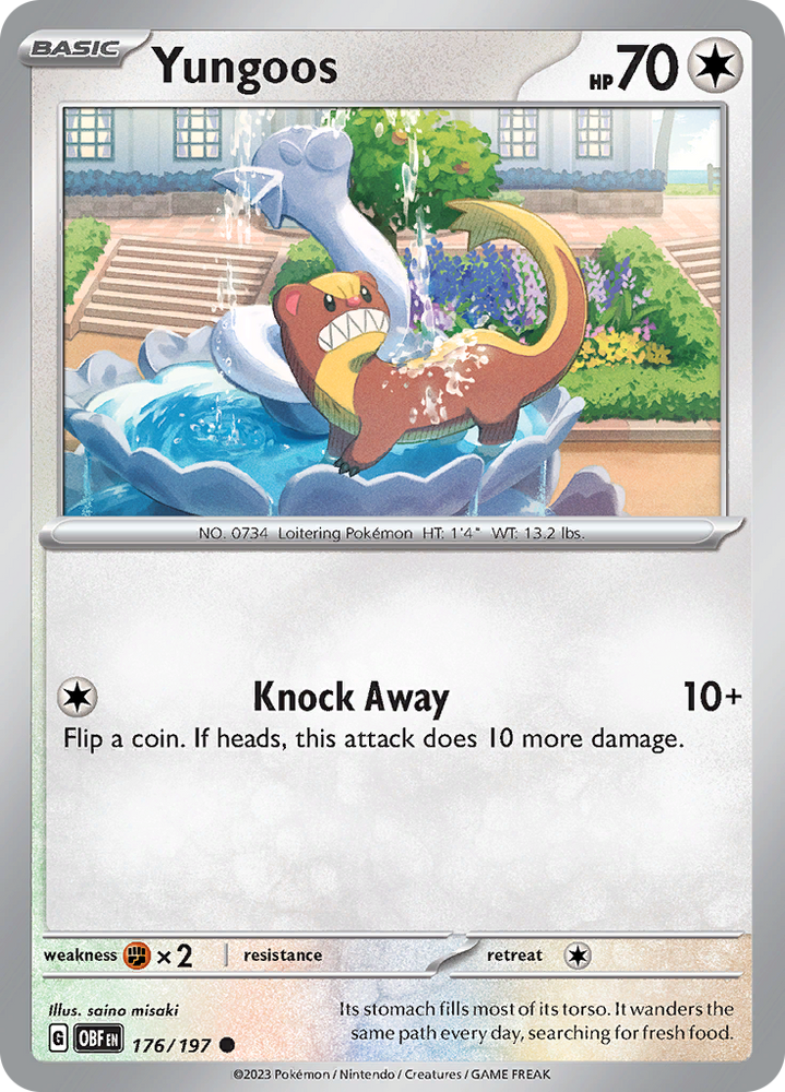 Yungoos (176/197) [Scarlet & Violet: Obsidian Flames] Pokémon