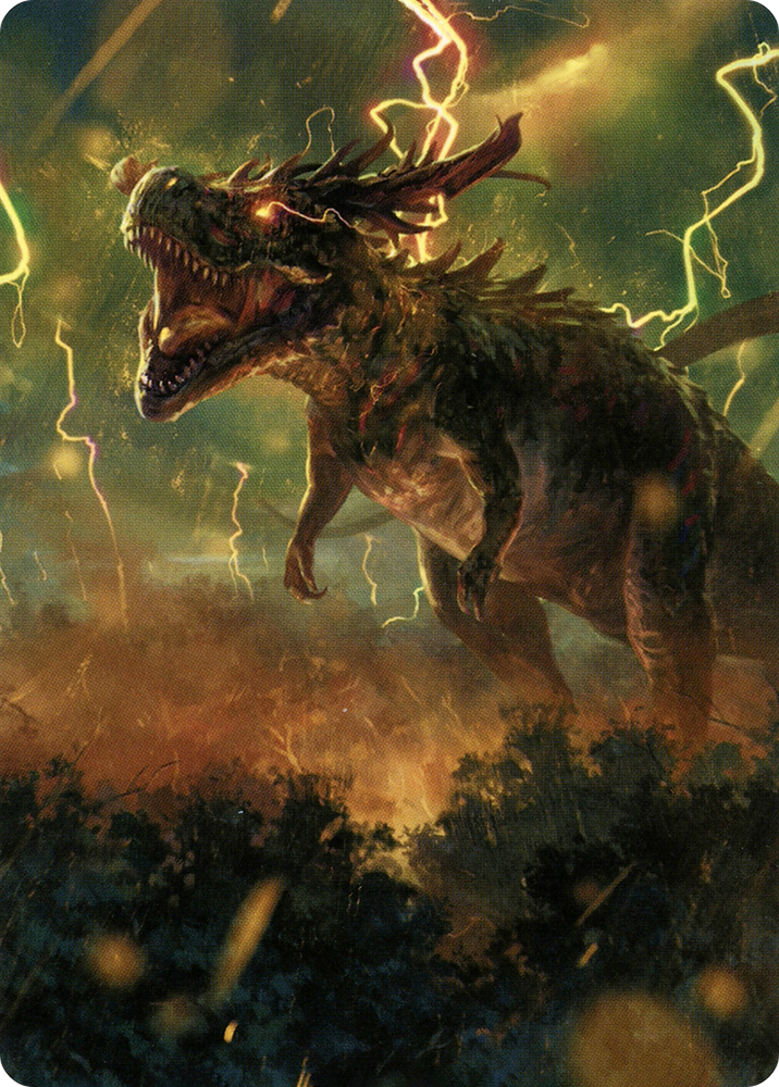 Thrasta, Tempest's Roar Art Card (42) [Modern Horizons 2 Art Series] Magic: The Gathering