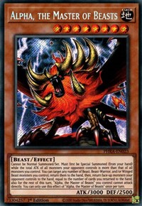 Alpha, the Master of Beasts [PHRA-EN023] Secret Rare - Yugioh Cards For Your TCG Needs!