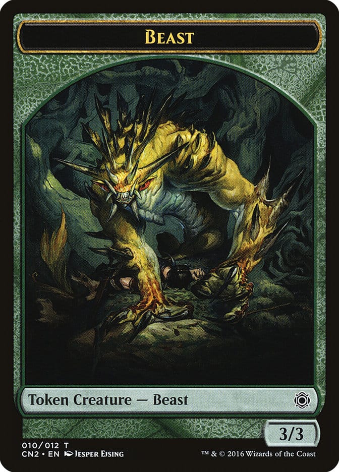Beast Token [Conspiracy: Take the Crown Tokens] Magic: The Gathering