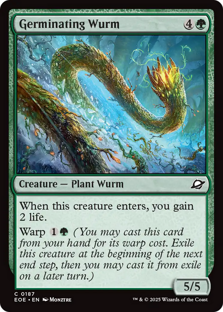 Germinating Wurm [Edge of Eternities] Magic: The Gathering