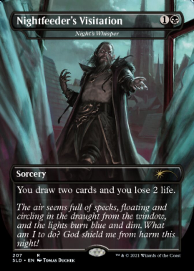 Night's Whisper - Nightfeeder's Visitation [Secret Lair Drop Series] Magic: The Gathering