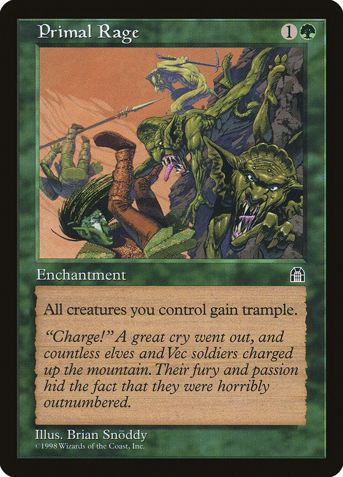 Primal Rage [Stronghold] Magic: The Gathering