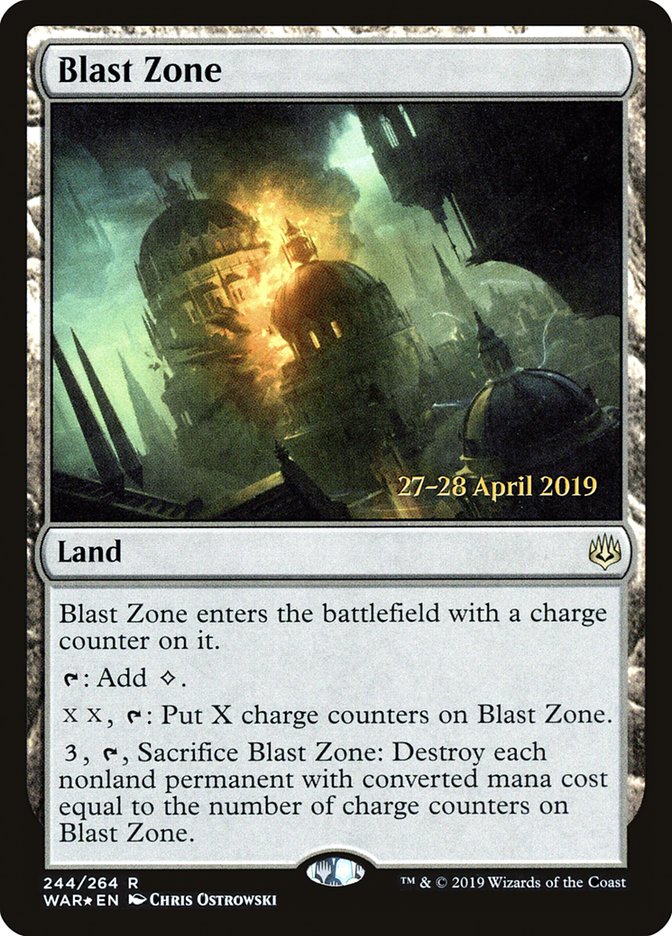 Blast Zone [War of the Spark Prerelease Promos] Magic: The Gathering
