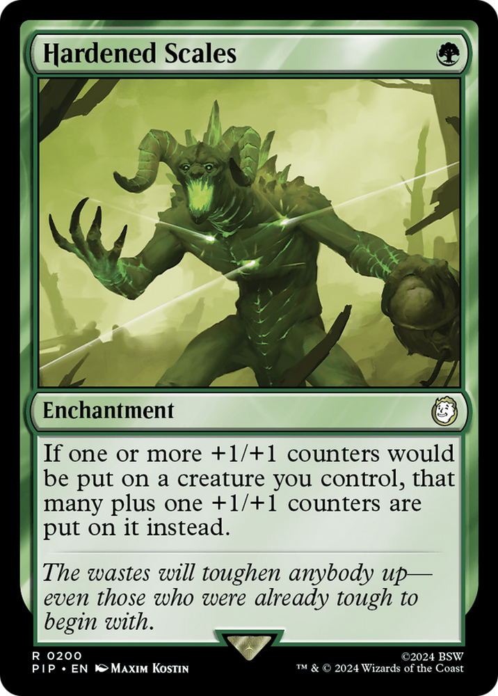 Hardened Scales [Fallout] Magic: The Gathering