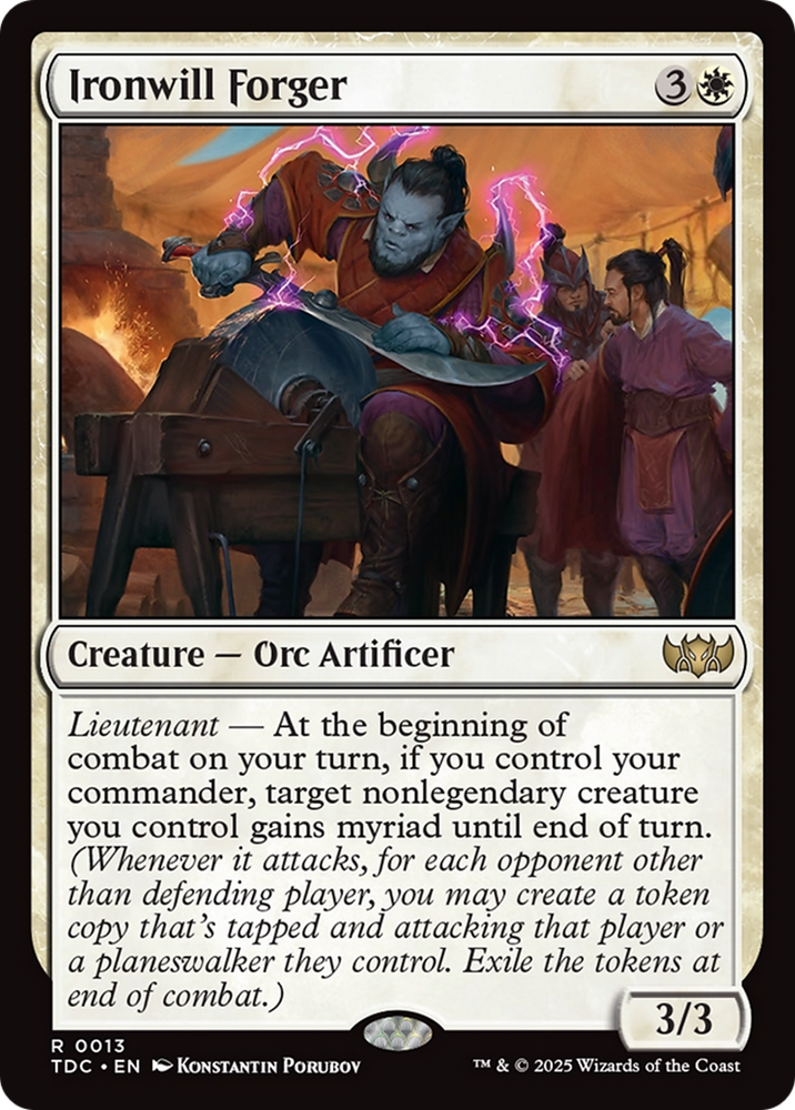Ironwill Forger [Tarkir: Dragonstorm Commander] Magic: The Gathering