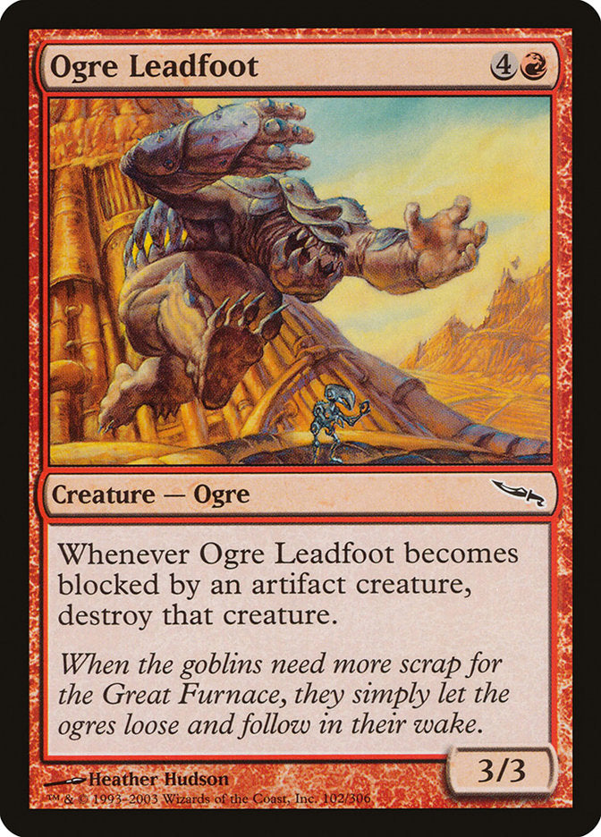 Ogre Leadfoot [Mirrodin] Magic: The Gathering